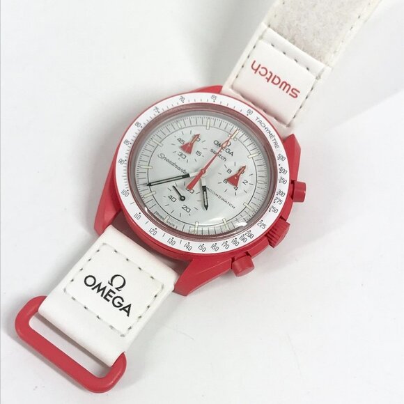 Swatch SO33R100 OMEGA collaboration Moon Swatch MISSION TO MARS Mars Wristwatch main image 4